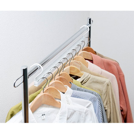 ハンガーラック ナナメ掛け用ハンガー 2個入り 日本製 衣類収納 収納 奥行き スリム 衣類ハンガー 省スペース