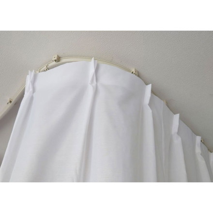 曲がるカーテンレール 3m 日本製 TOSO トーソー 手で曲げられる 出窓 カーブレール 曲がるレール ブラウン