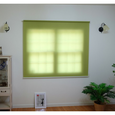 TOSO トーソー ロールスクリーン 採光 90×220cm シンプル 無地 北欧 遮熱 取付簡単 小窓 ブラウン