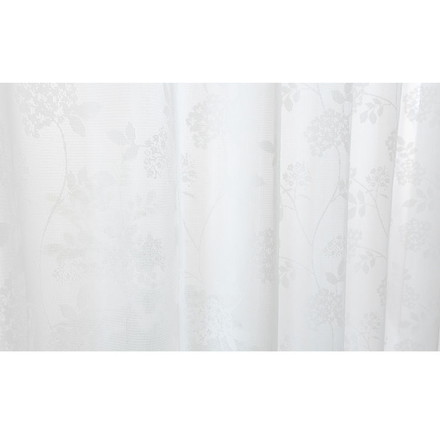 日本製 UVカット リーフ柄 2枚組 レースカーテン 幅100 丈133 176 198 昼見えにくい 紫外線 断熱 幅100×長さ133cm2枚組