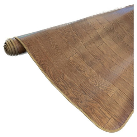 キッチンマット 60×180 抗菌 防カビ さらっと加工 ペット マット フローリング クッションフロア CF ラグ ブラウン