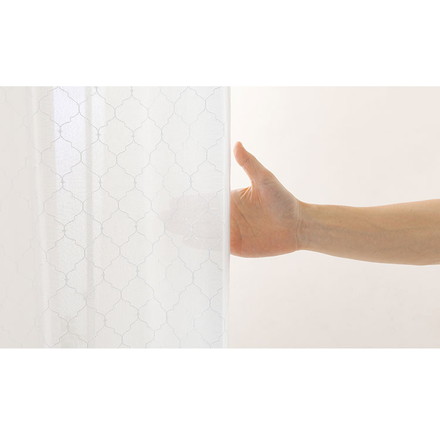 レースカーテン UVカット 紫外線 昼見えにくい 2枚組 幅100 丈133 176 198 ラメ糸 遮熱 保温 幅100×長さ133cm2枚組