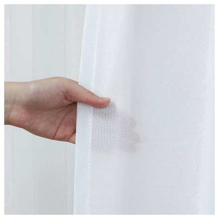 日本製 レースカーテン UVカット 紫外線対策 日焼け対策 唐草柄 エレガント 遮熱 保温 節電 省エネ 洗える 幅100cm×丈176cm2枚組