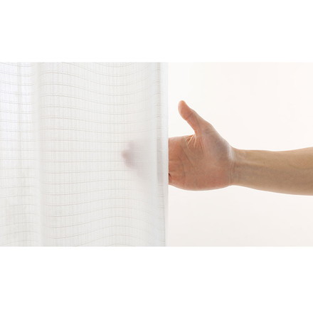 花粉キャッチ レースカーテン 2枚組 UVカット 幅100 丈133 176 198 紫外線 花粉対策 アレルゲン 幅100×長さ133cm2枚組