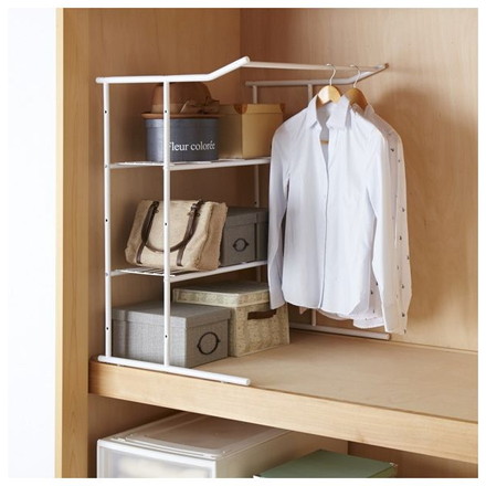 押入れハンガーシェルフ 白 OHW-30 平安伸銅工業