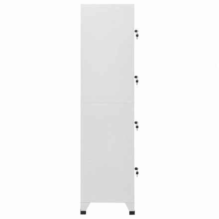 vidaXL ロッカーキャビネット 収納スペース4点付き 38x45x180cm家具 キャビネット&収納