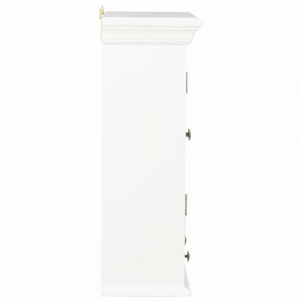 vidaXL ウォールキャビネット ホワイト 49x22x59cm エンジニアリングウッド家具 キャビネット&収納