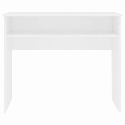 vidaXL デスク ホワイト 90x50x74cm エンジニアリングウッド 家具 オフィス家具 デスク