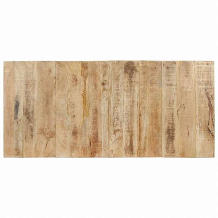 vidaXL ダイニングテーブル 200x90x76cm マンゴーウッド (粗目)家具 テーブル