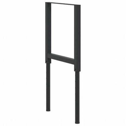vidaXL ワークベンチ用フレーム 調整可能 2点 金属製 55x(69-95.5)cm ブラック家具 テーブル用品 テーブル脚