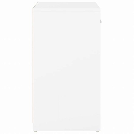 vidaXL シューズベンチ ホワイト 94.5x31x57cm エンジニアリングウッドホーム&ガーデン 家事用品