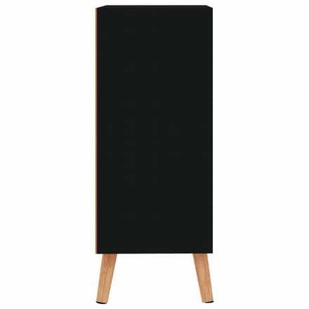 vidaXL サイドボード ブラック 60x30x72cm エンジニアリングウッド家具 キャビネット&収納
