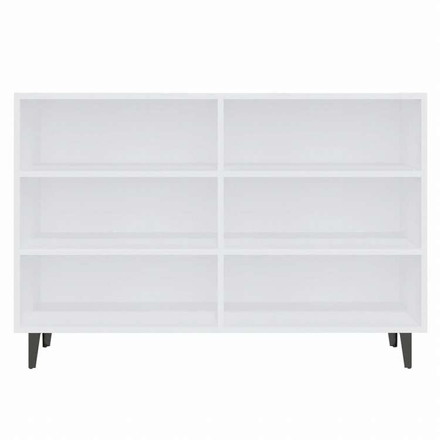 vidaXL サイドボード ホワイト 103.5x35x70cm エンジニアリングウッド家具 キャビネット&収納