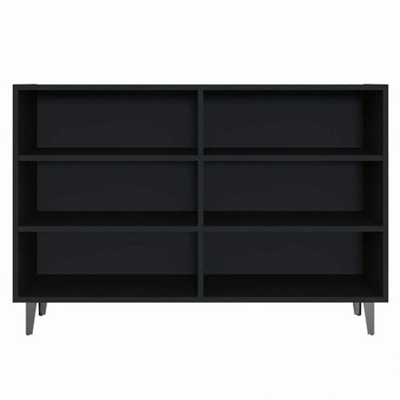 vidaXL 806041 vidaXL サイドボード ブラック 103.5x35x70cm