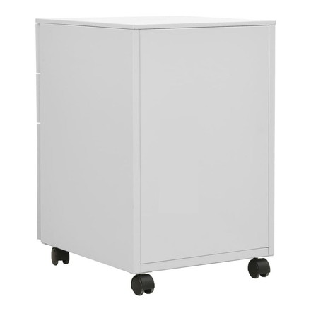 vidaXL モバイル ファイルキャビネット ライトグレー 39×45×60cm スチール 家具 キャビネット 収納