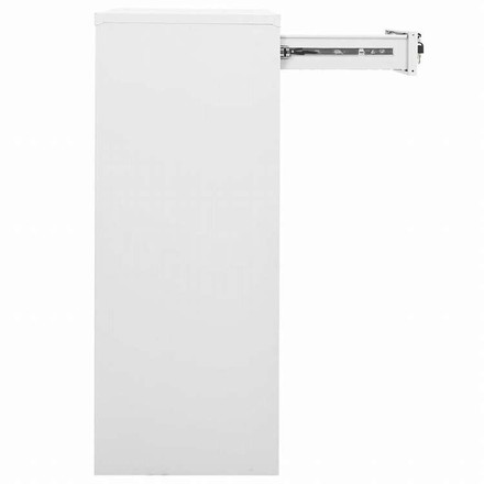 vidaXL オフィスキャビネット ホワイト 90x40x102cm スチール家具 キャビネット&収納