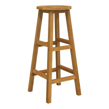 vidaXL バーセット3点 アカシア無垢材 家具 アウトドア家具 屋外家具セット