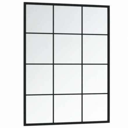 vidaXL ウォールミラー 2点 80x60cm 金属製ホーム&ガーデン デコレーション 鏡