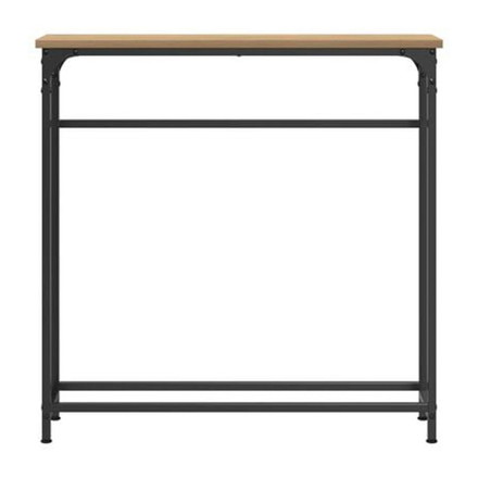 vidaXL コンソールテーブル アーチザンオーク 75x19.5x75 cm エンジニアードウッド & スチール家具