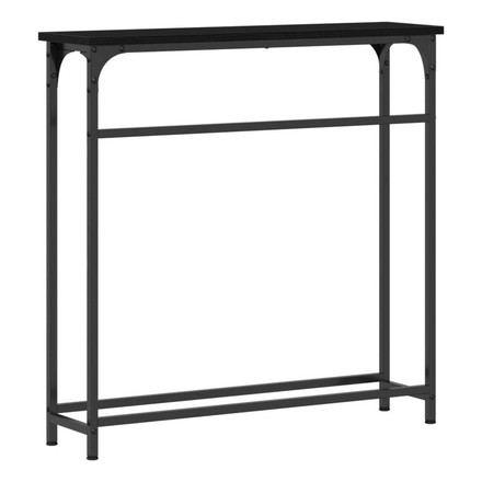 vidaXL コンソールテーブル ブラックオーク 75×19.5×75cm エンジニアリングウッド 家具 テーブル アクセントテーブル