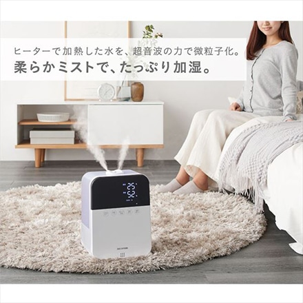 アイリスオーヤマ ハイブリッド式加湿器 10畳(木造6畳) HDK-35-W