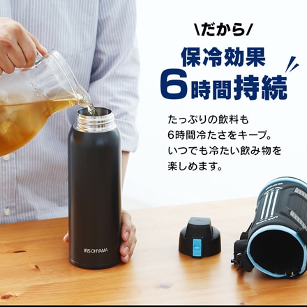 アイリスオーヤマ ステンレスケータイボトル ダイレクトボトル 1000ml DB-1000 ブルー