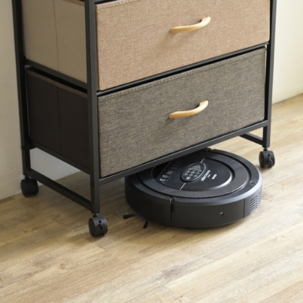 YAMAZEN ファブリックチェスト YZFC-6080(BR/BK) ブラウン/ブラック