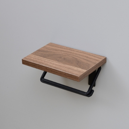 YAMAZEN ペーパーホルダー シングル RPH-S(DBR3/MBK) ダークブラウン