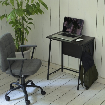 YAMAZEN ミニマルデスク GSD-6040(DBR/BK4) ダークブラウン/ブラック