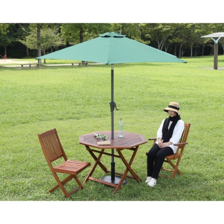 アルミパラソル ２４０cm グリーン