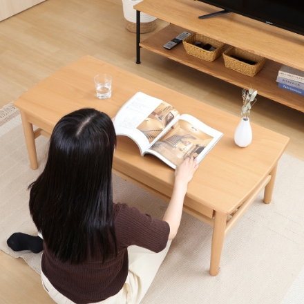 引出し棚付きセンターテーブル カミュ ＮＡ