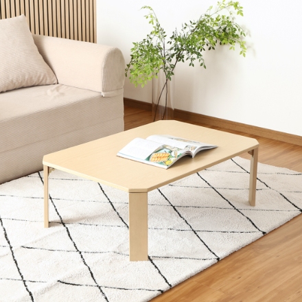 ＵＶモダンローテーブル エルフ ホワイトオーク ９０×６０