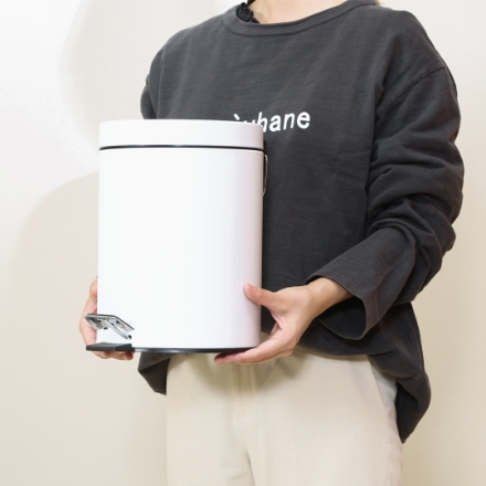 静かに閉まるゴミ箱 ５Ｌ ＷＨ