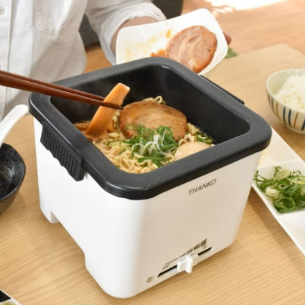 サンコー シメまで美味しい「俺のラーメン鍋」 TK-FUKU21W [ホワイト]
