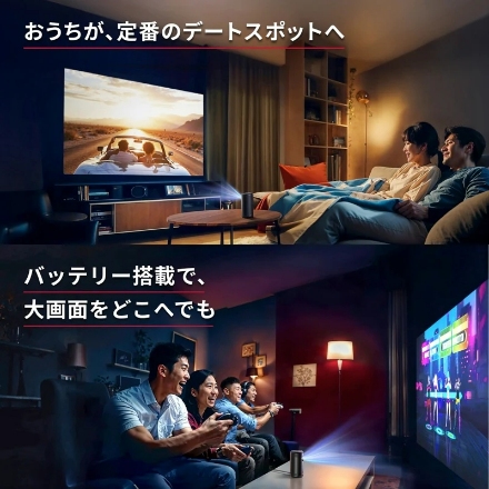 アンカー D2425N11 Nwbula Capsule 3 モバイルプロジェクター [ブラック]