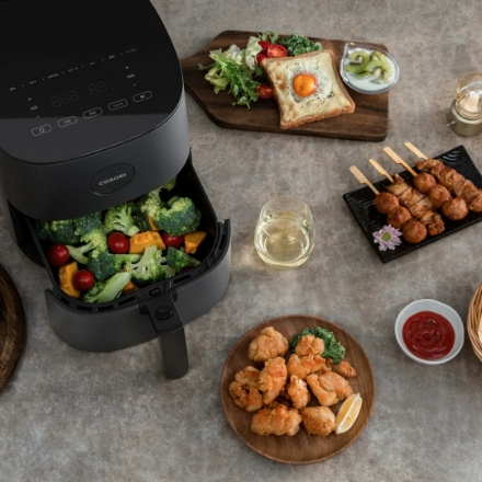 調理家電 コソリ PRO LE 4.7L ノンフライヤー L501 Combo CAF-L501-KJPR グレー