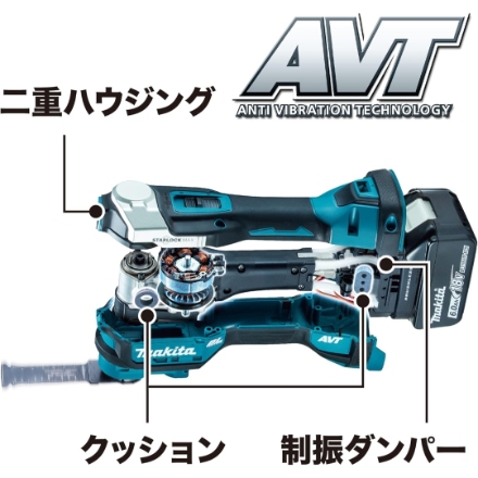 充電式マルチツール マキタ バッテリ・充電器・ケース付 TM52DRG 青