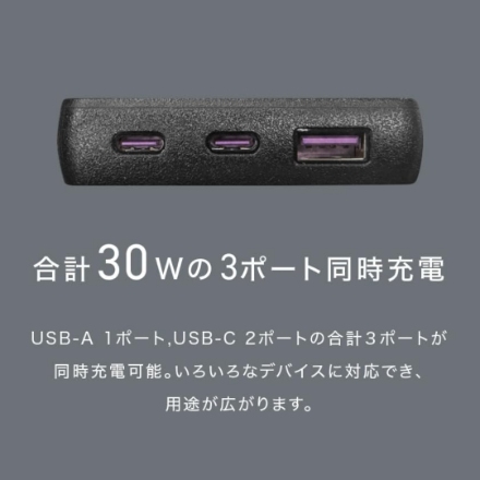 モバイルバッテリー CIO SMARTCOBY Pro SLIM SS CIO-MB35W2C1A-SSA10K-S-BK ブラック