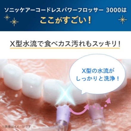 電動歯ブラシ フィリップス ソニッケアー コードレスパワーフロッサー3000 HX3823/31 ホワイト