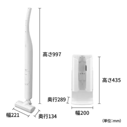 シャープ スティック掃除機 RACTIVE Air STATION EC-WR2-W ホワイト