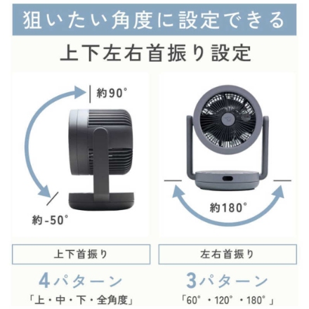象印マホービン 2WAYサーキュレーター DC モーター搭載 風量10 段階切替リモコン付 RC-AA30-WA ホワイト
