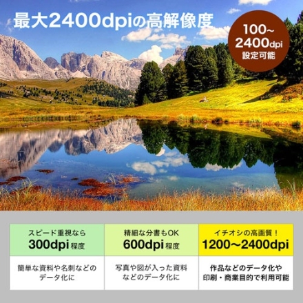 サンワサプライ A3フラットベッドスキャナ PSC-12UF ブラック
