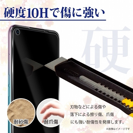 シズカウィル OPPO Reno3 A 用 ガラスフィルム 強化ガラス 保護フィルム フィルム 10Hドラゴントレイル 目に優しい ブルーライトカット 液晶保護フィルム 黒縁 1枚入り