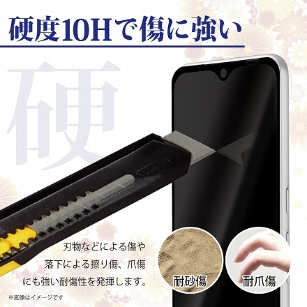 シズカウィル OPPO Reno9 A 用 Reno7 A 用 ガラスフィルム 強化ガラス 保護フィルム フィルム 10Hドラゴントレイル 目に優しい ブルーライトカット 液晶保護フィルム 黒縁 1枚入り