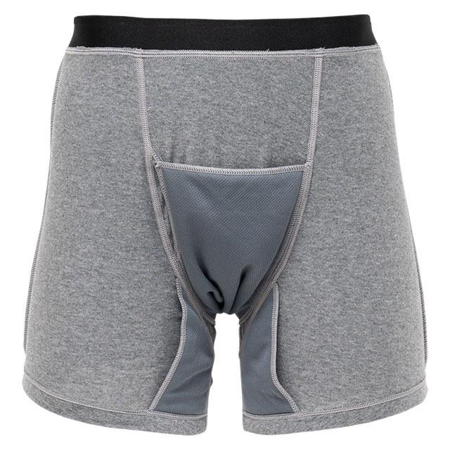 さわやか安心ボクサーパンツ 2色7枚組 100cc 大吸収用タイプ グレー4枚＋紺3枚 L