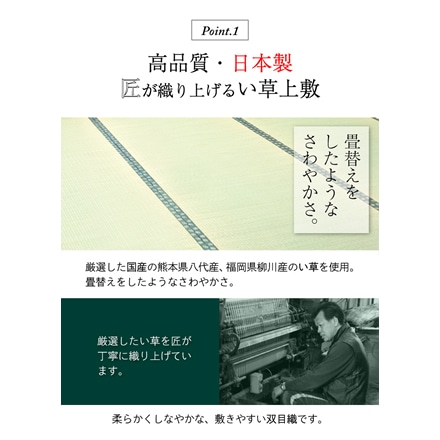 国産 双目織い 草上敷き ヒバエッセンス加工 2畳用