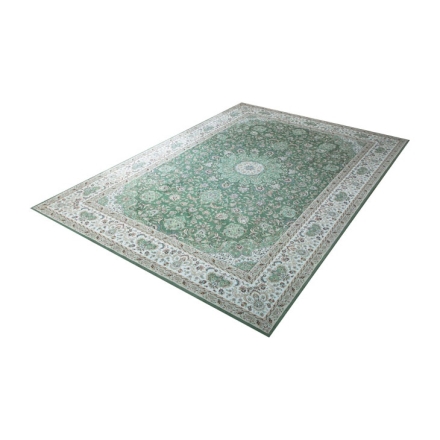 高級柄撥水加工カーペット 200×200cm グリーン