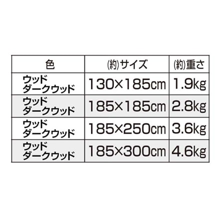 日本製 東リ ダイニングカーペット 抗ウイルスタイプ 130×185cm ダークウッド