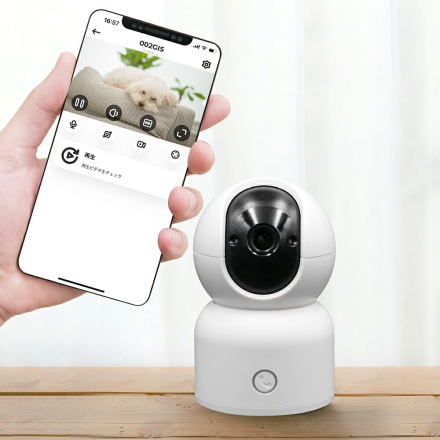 高画質ワイヤレスホームカメラ 留守番 見守りカメラ ペットカメラ 防犯