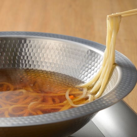 よせしゃぶ鍋 30cm 蒸し器付き ステンレス IH対応